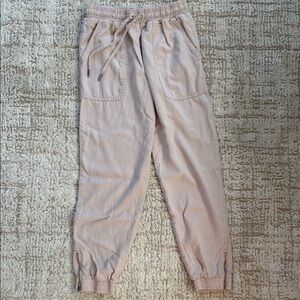 Mint Velvet Size 4 Casual Light Pink Lyocell Jogger Pants
